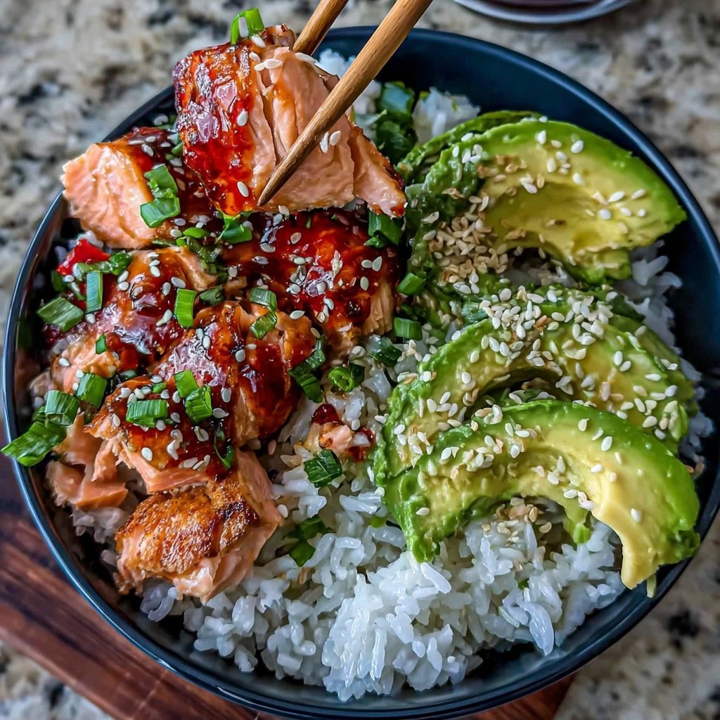 Easy Healthy Salmon Rice Bowl