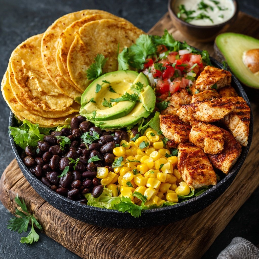 Healthy Chicken Burrito Bowl