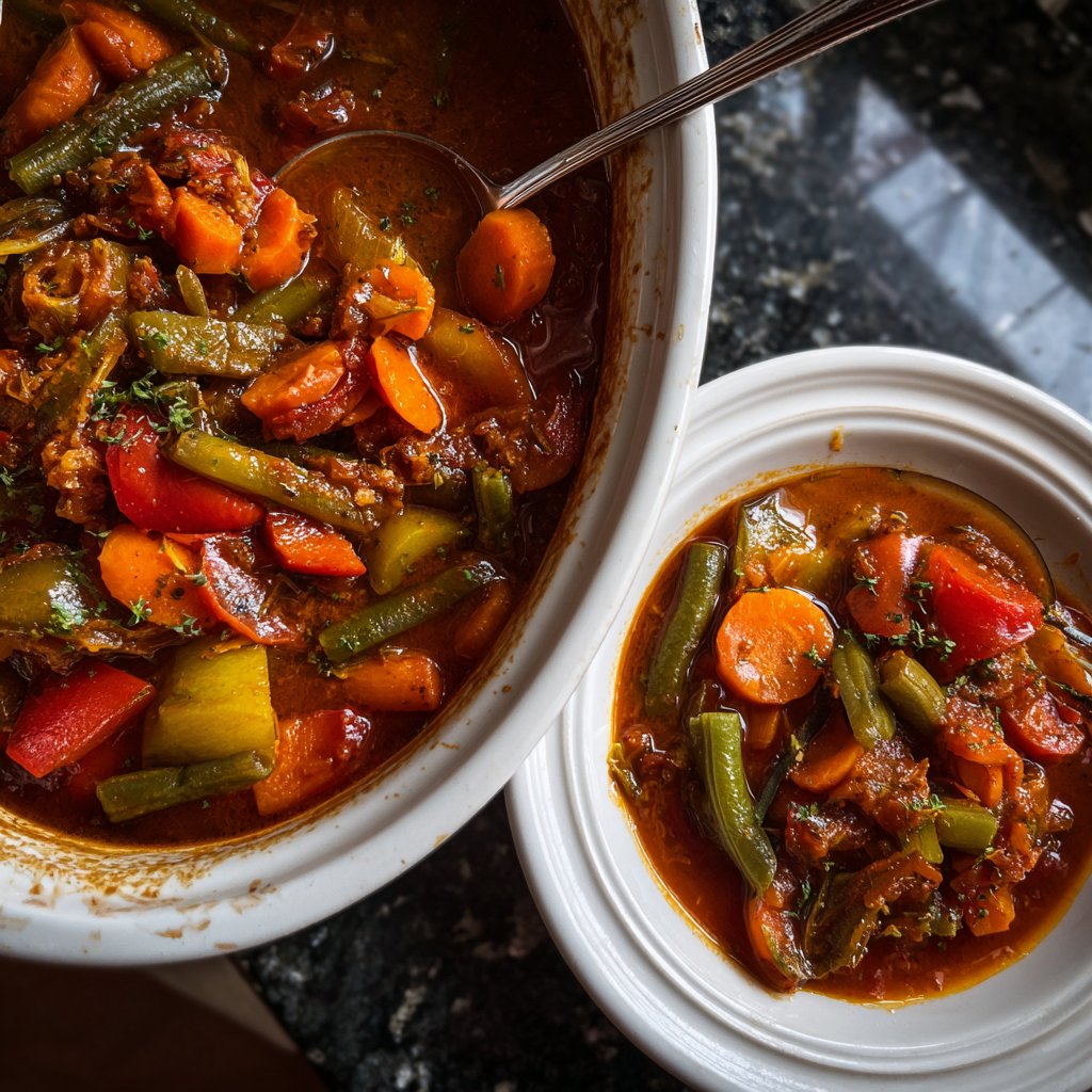 Healthy Crockpot Italian Vegetable Stew