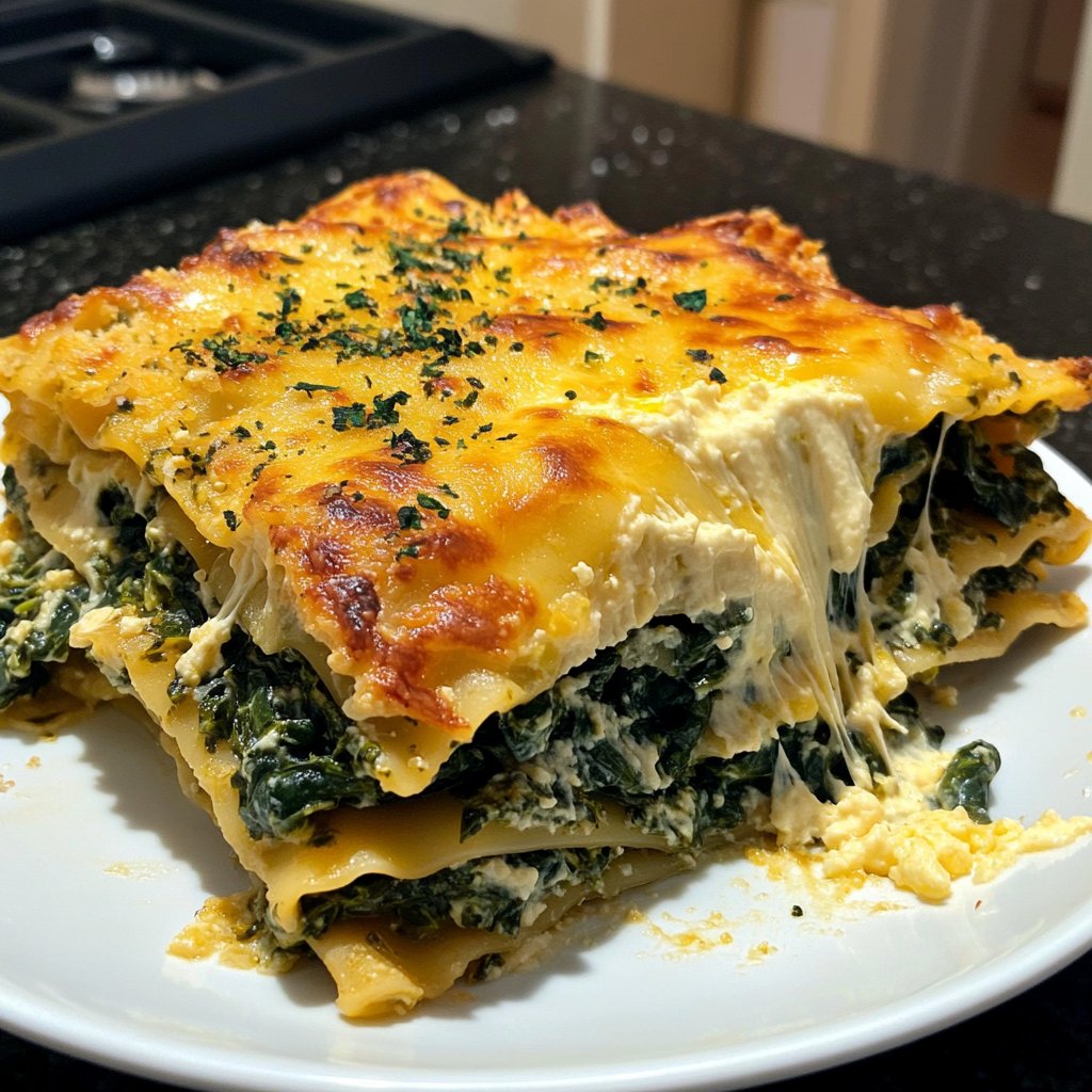 Sunday Spinach Lasagna