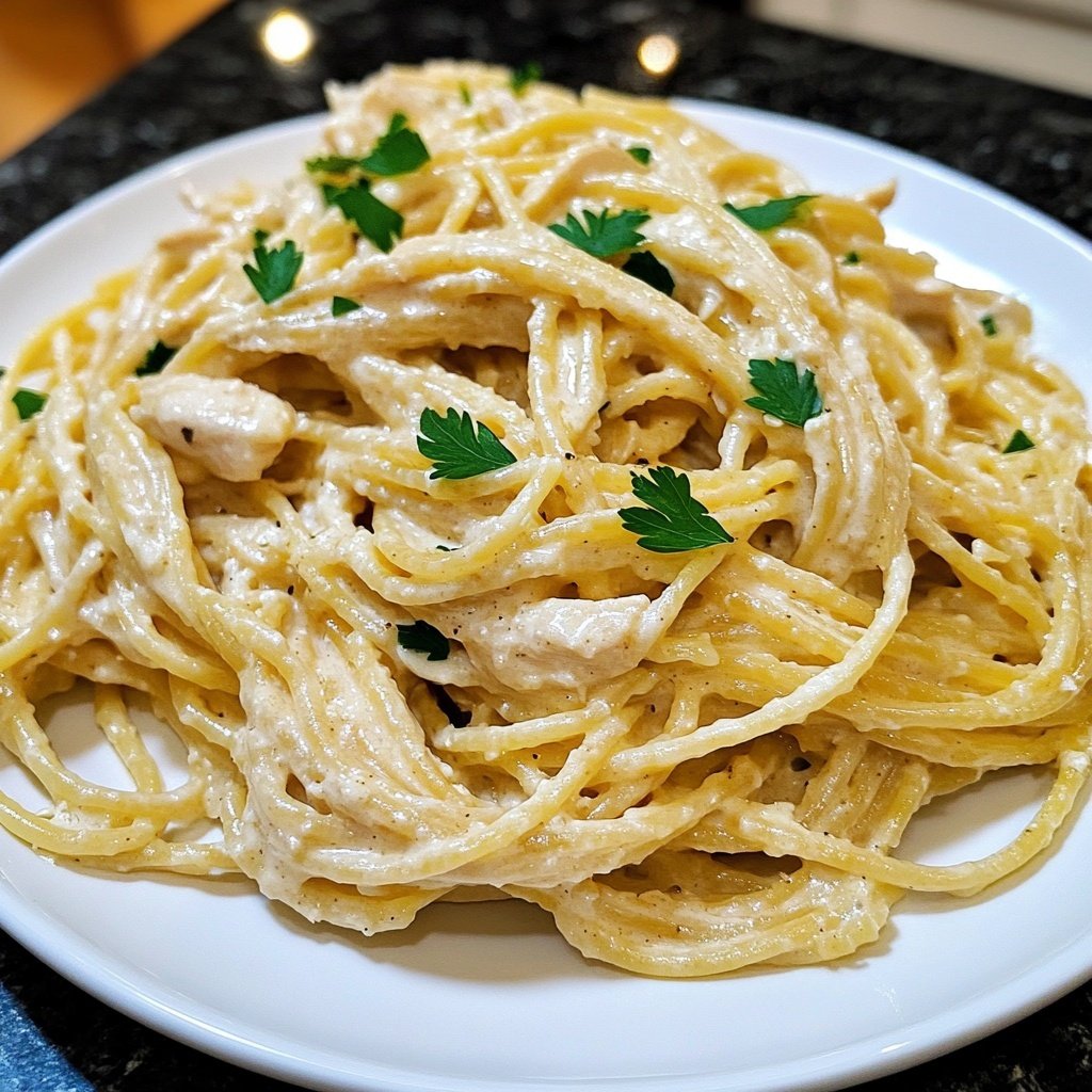 Creamy Garlic Parmesan Chicken Pasta