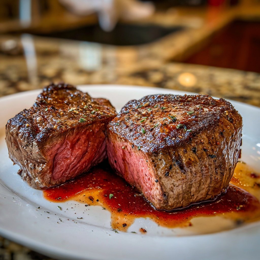 Romantic Filet Mignon with Red Wine Sauce
