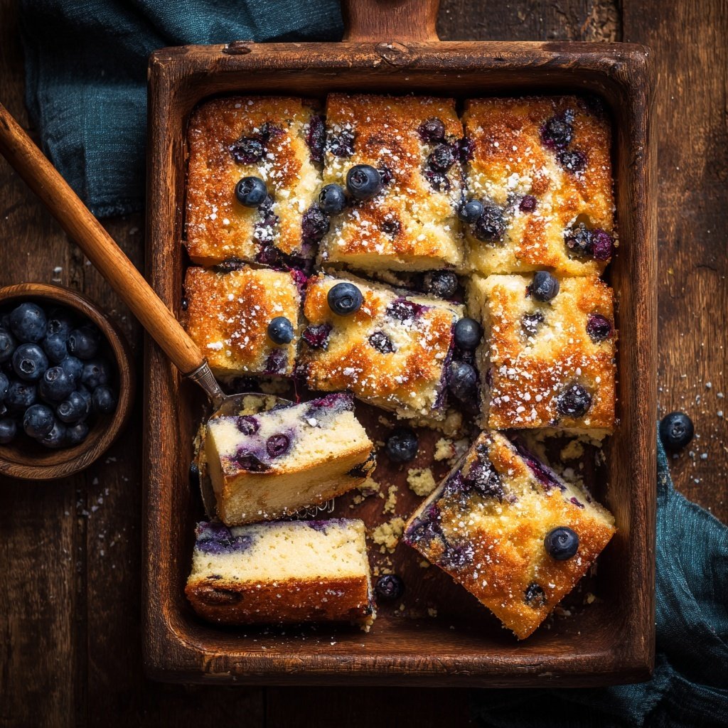 Spring Brunch Blueberry Pancake Bake