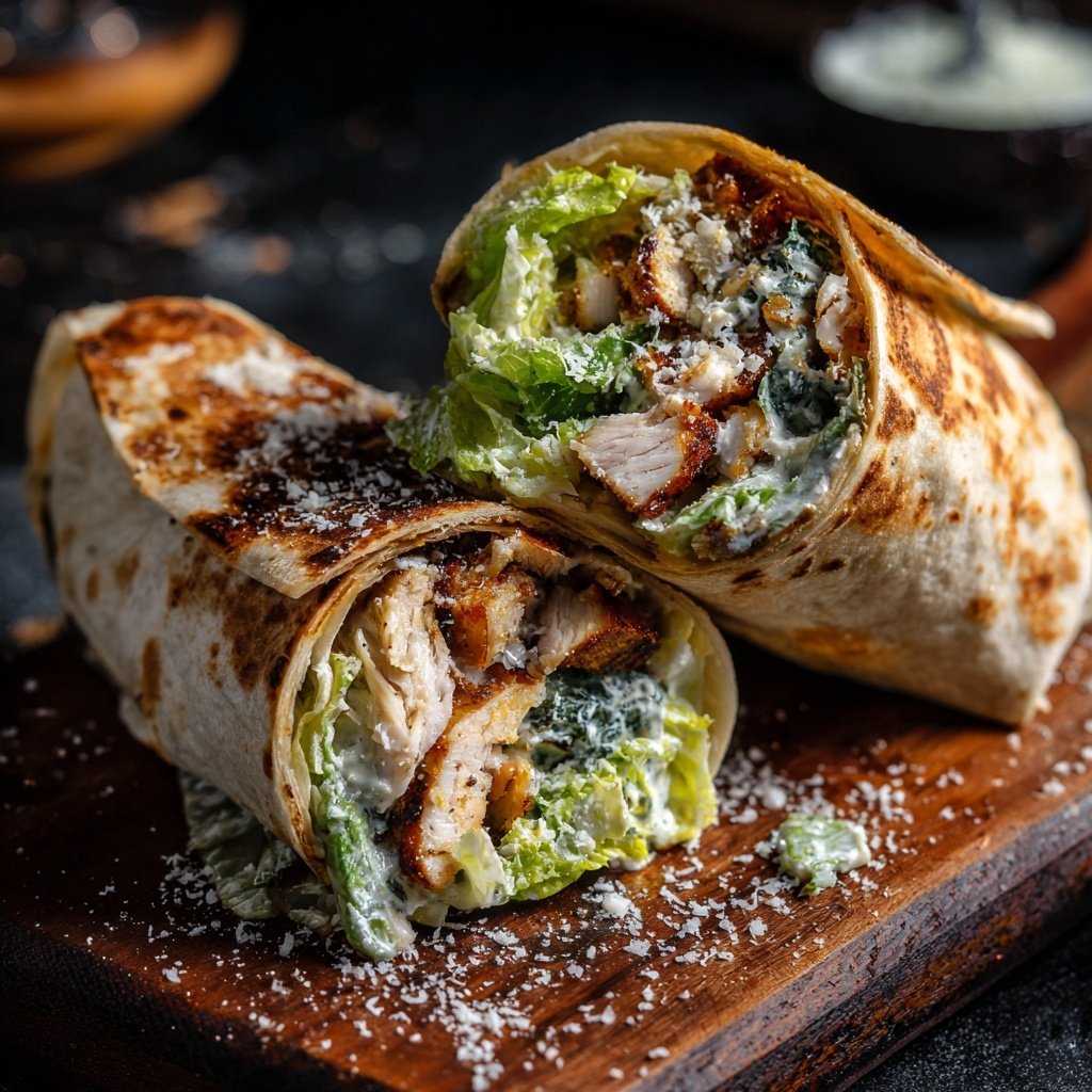 Rotisserie Chicken Caesar Wraps