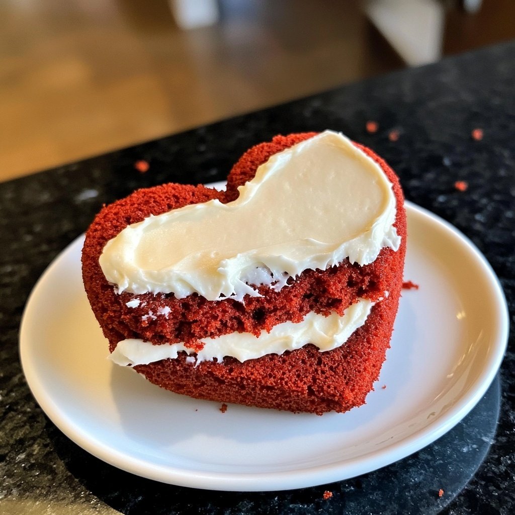 Mini Heart Cake with Red Velvet