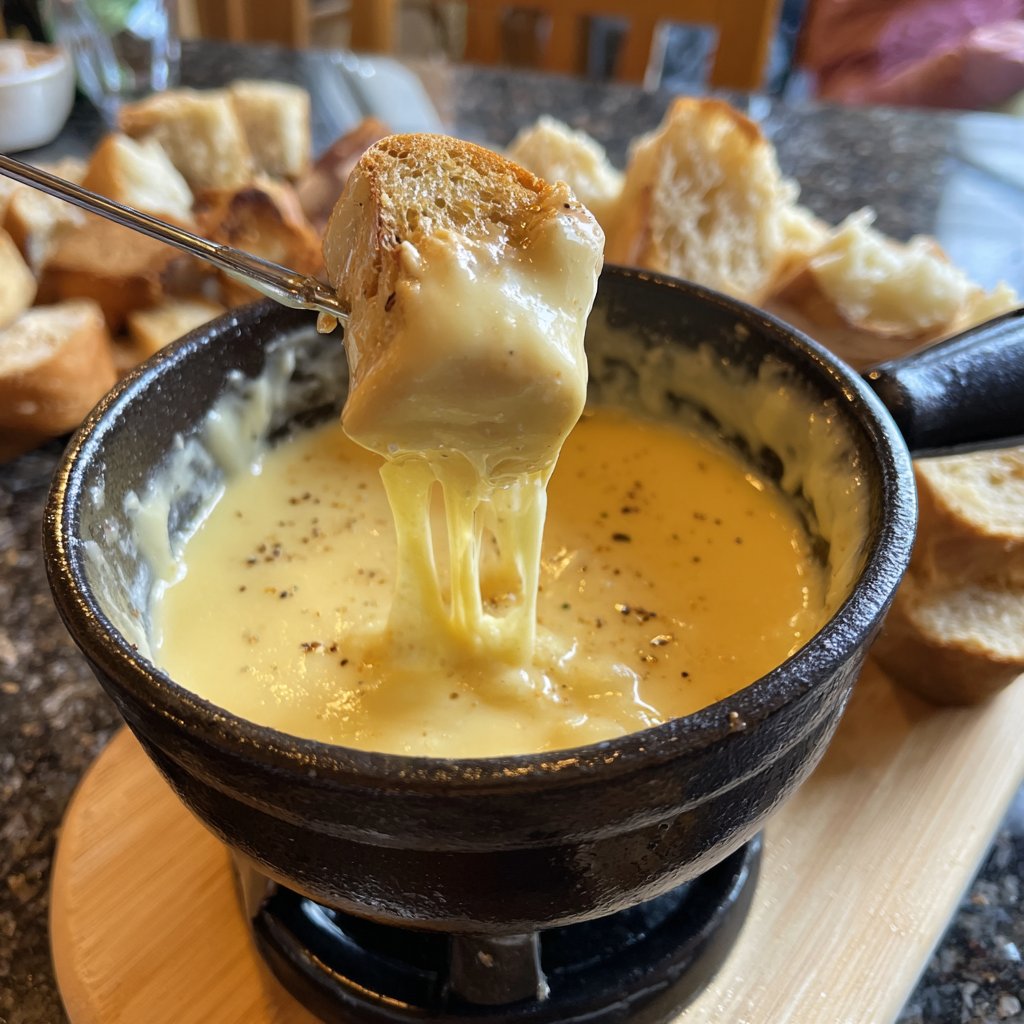 Fondue with Smoked Gouda Blend