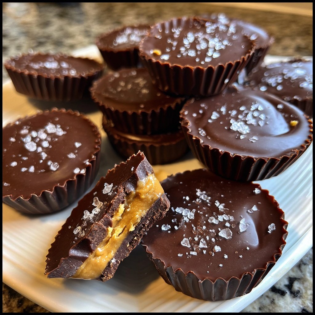 Homemade Reese’s Cups with Sea Salt