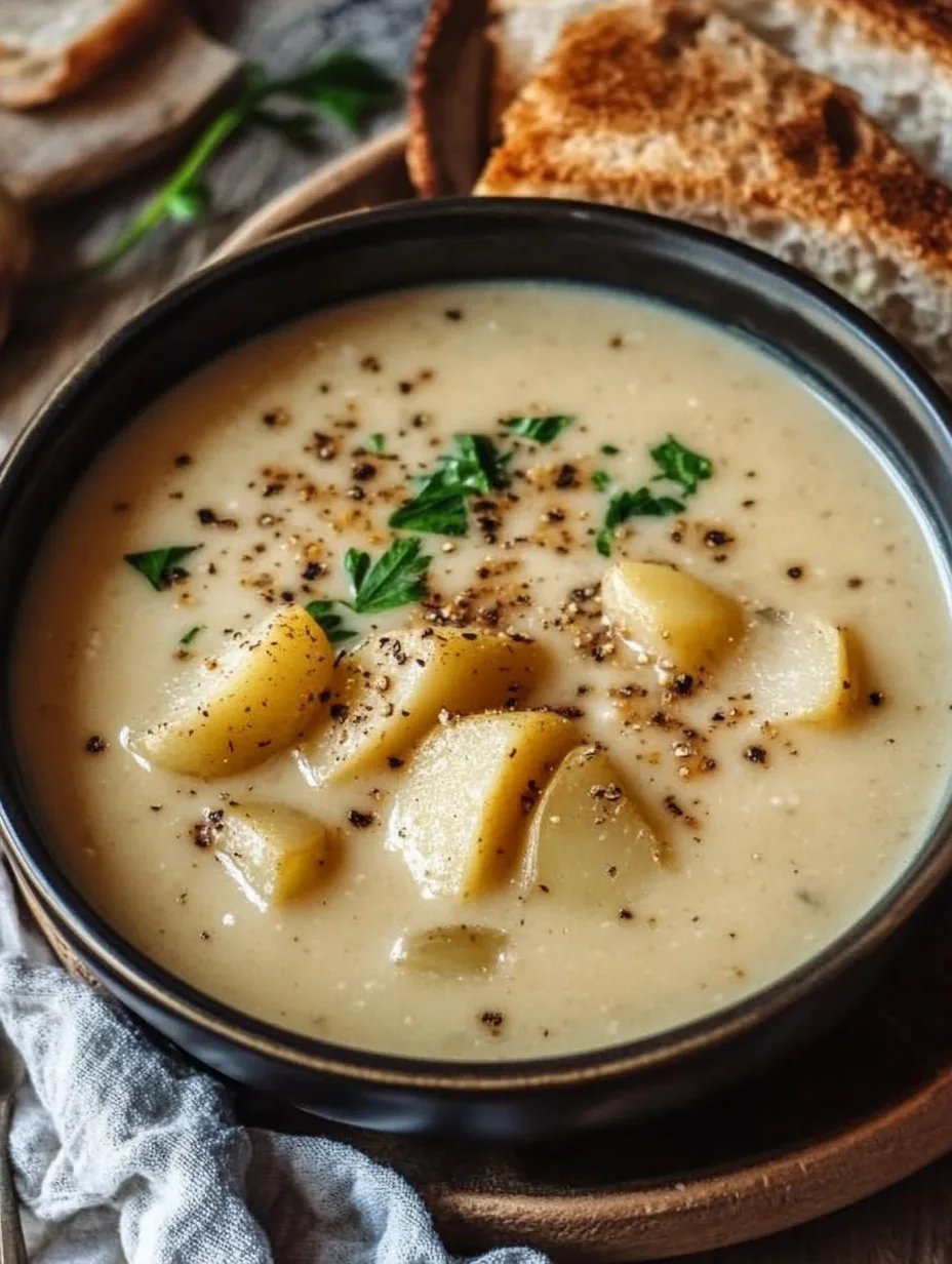 Cheddar Garlic Herb Potato Soup