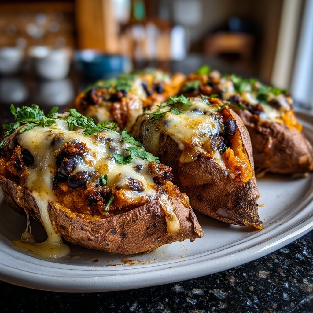 Valentine Dinner Stuffed Sweet Potatoes