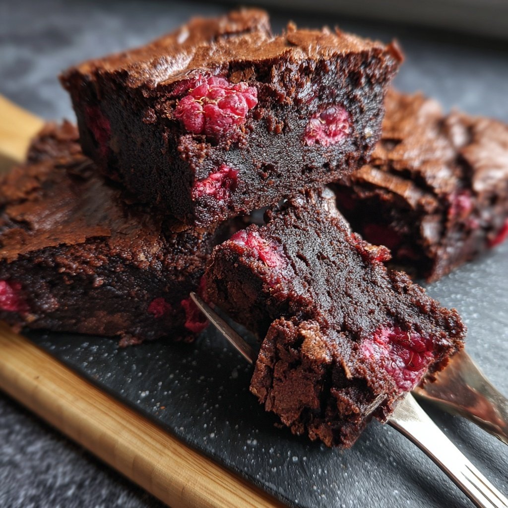 Chocolate Raspberry Brownies