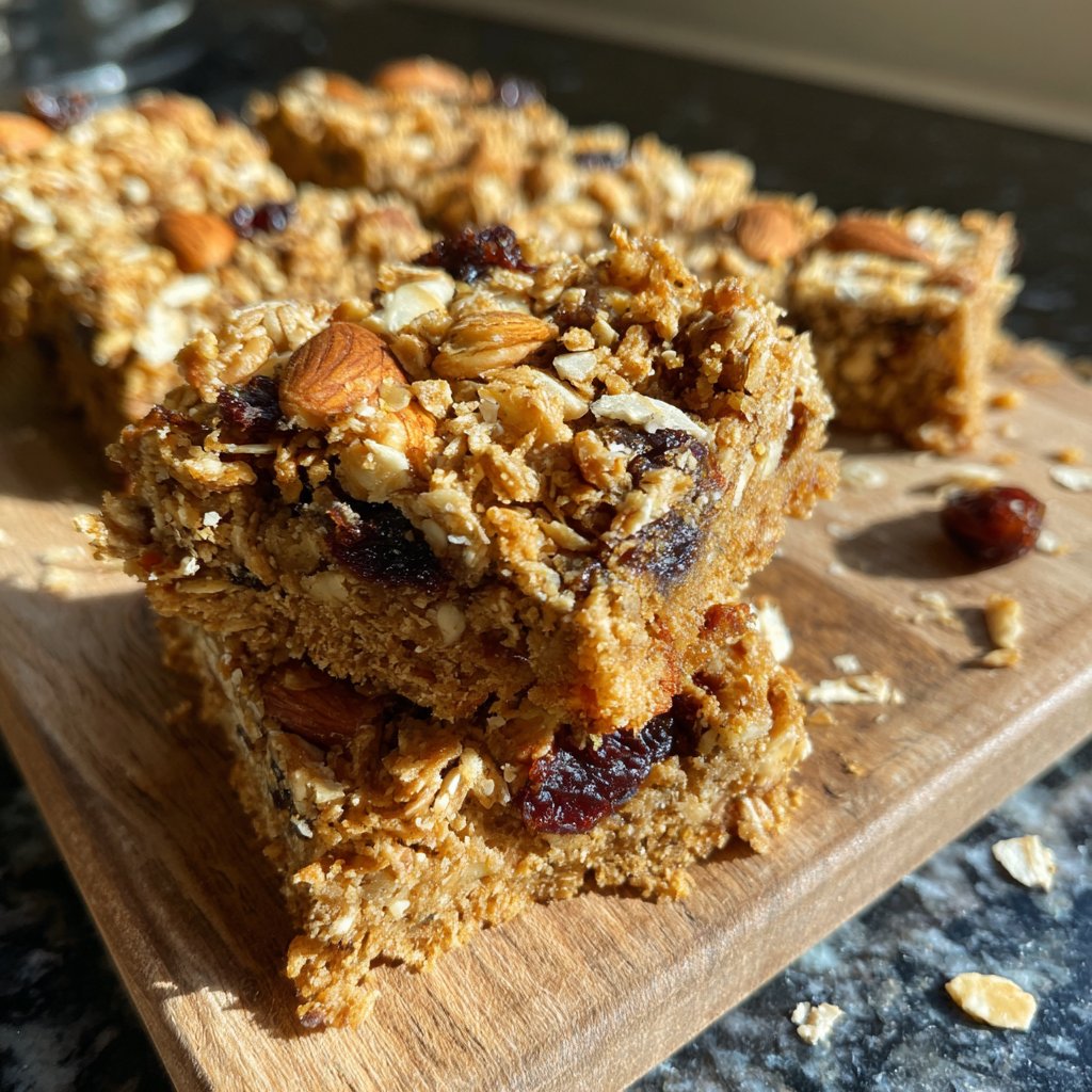 Vanilla Almond Oat Breakfast Squares