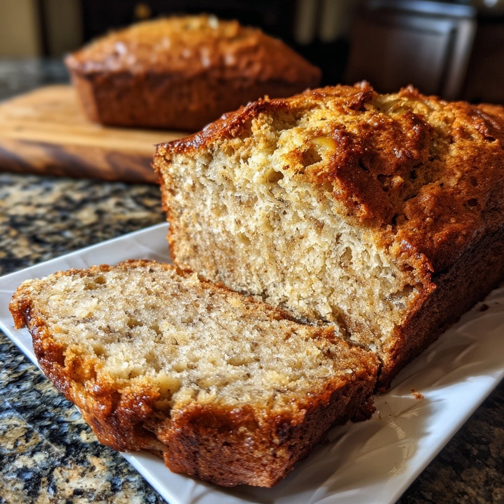 Banana Bread with Soft Crumb