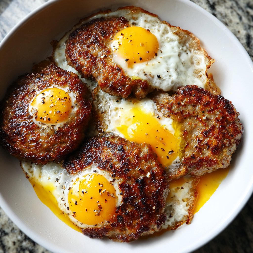 Keto Breakfast Sausage And Egg Skillet