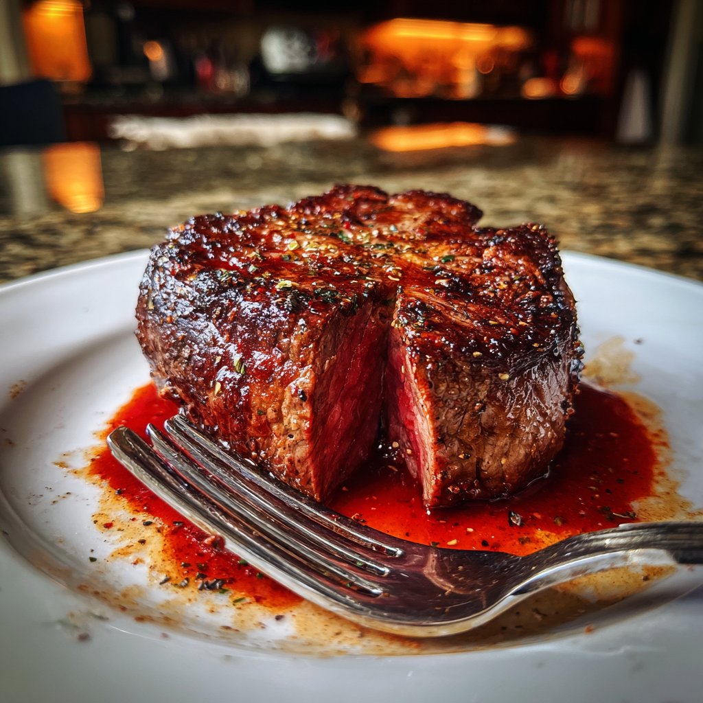 Romantic Filet Mignon with Red Wine Sauce