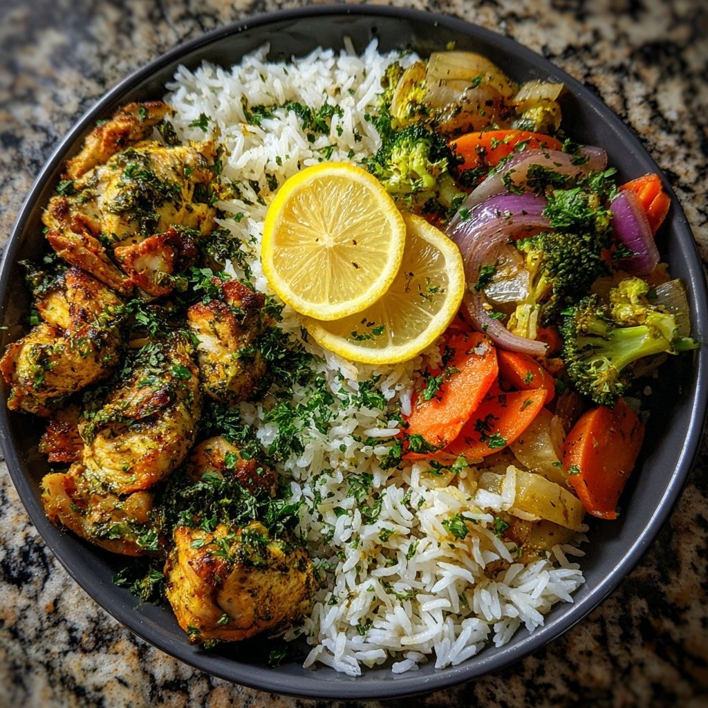 Mediterranean Chicken Rice Plate