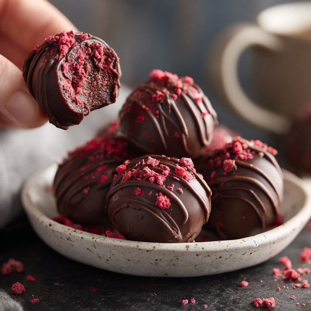 Chocolate Raspberry Truffles