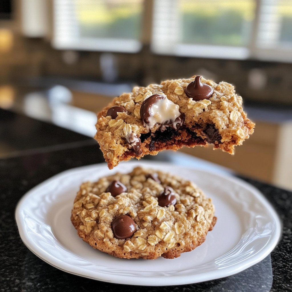 Chewy Oatmeal Chocolate Chip Cookies