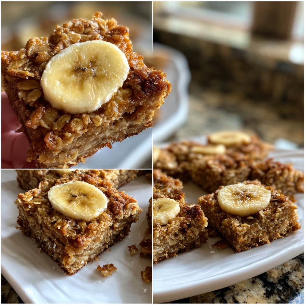 Banana Oat Yogurt Squares