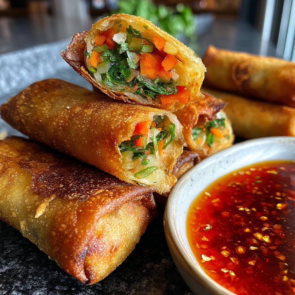 Super Bowl Veggie Spring Rolls