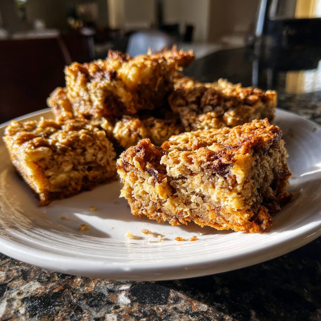 Banana Oat Breakfast Squares