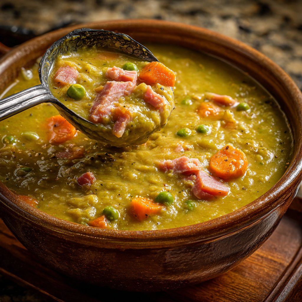Healthy Crockpot Split Pea Soup